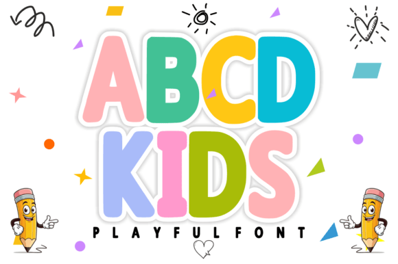 ABCD Kids Font for Creative Web Design