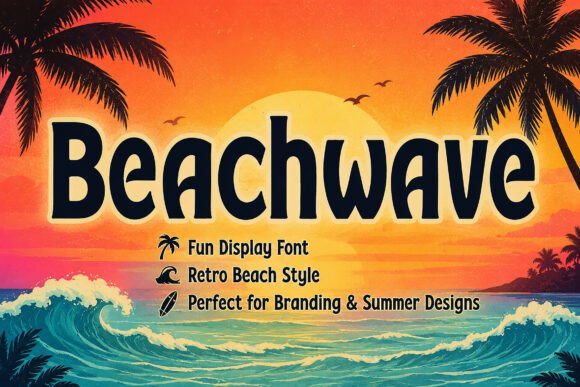 Beachwave Font: Retro Style for Creative Projects
