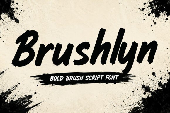 Brushlyn: A Bold Brush Script Font