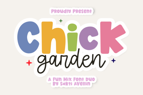 Chick Garden Duo Font for Creative Brands