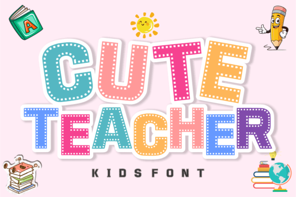 Cute Teacher Font for Web Design