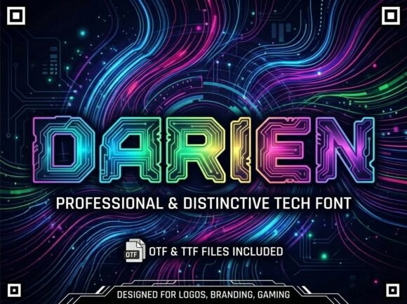 Darien Font: A Cybernetic Display Type