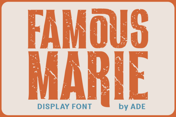 Famous Marie Font for Web Design