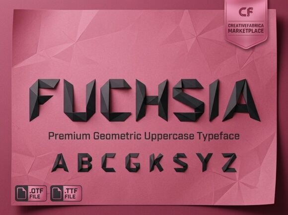 Fuchsia Font for Editorial Design