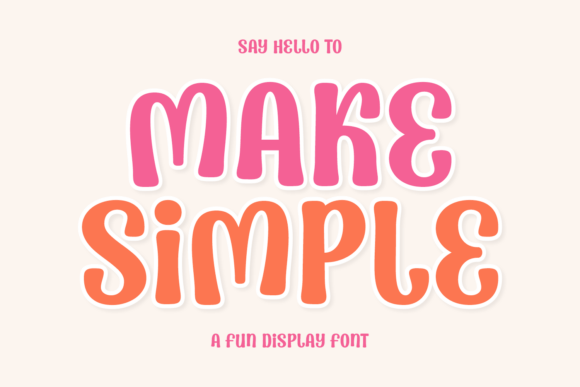 Make Simple Font for Creative Campaigns