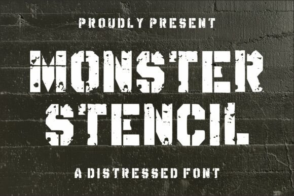 Monster Stencil Font for Bold Campaigns