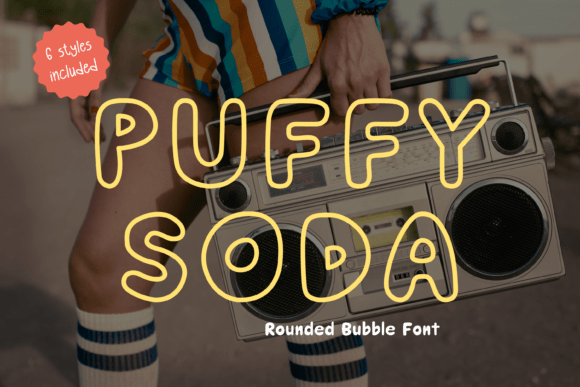 Puffy Soda Font for Web Design