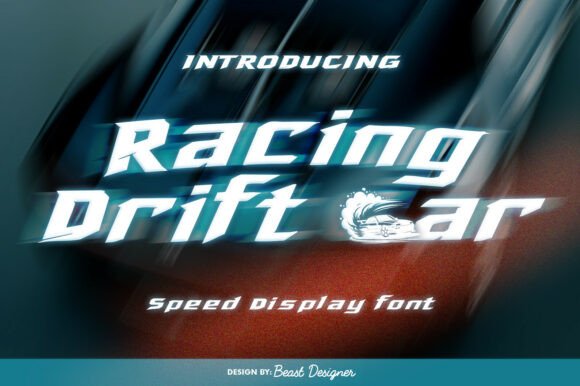 Racing Drift Car Font for Bold Branding