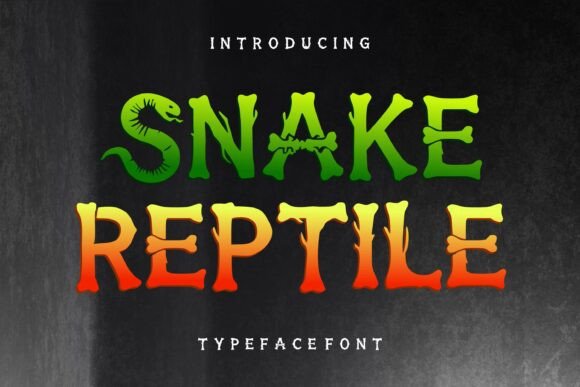 Snake Reptile Font for Business Branding