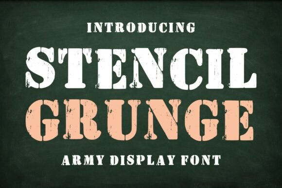 Stencil Grunge Font for Bold Campaigns