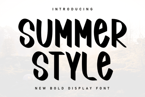 Summer Style Font for Creative Design