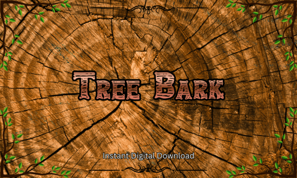 Tree Bark Font