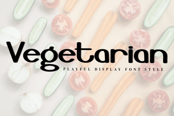 Vegetarian Font for Festive Campaigns